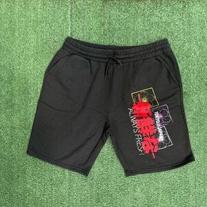 Graphic sweat shorts